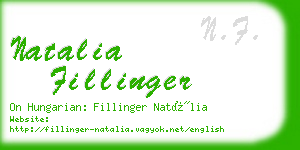 natalia fillinger business card